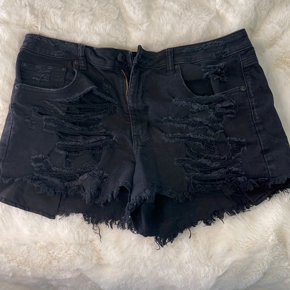Vintage Hi-Rise Stretch Festival Shorts